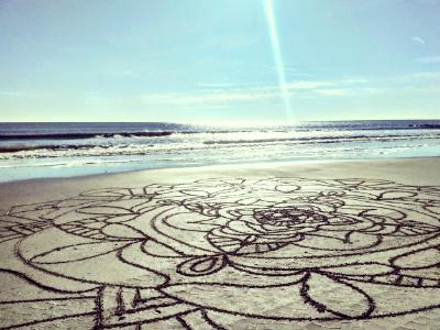 Large scale sand mandala 