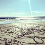 Large scale sand mandala 