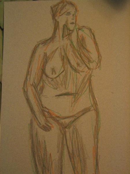 From a series of life drawings 