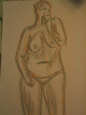 From a series of life drawings 