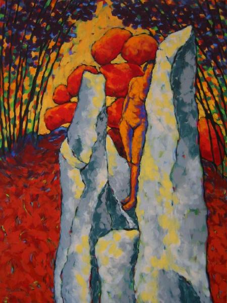 Woman on a Rock