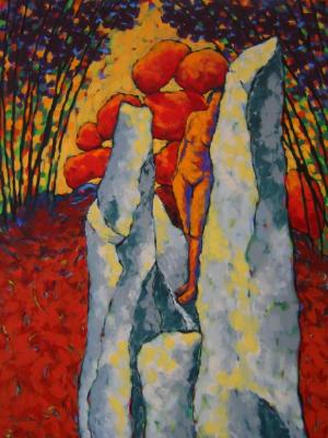 Woman on a Rock