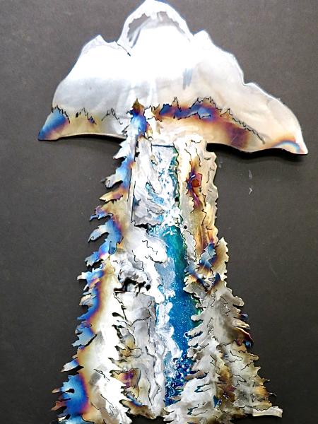Unique Lanscapes with resin & special painting 