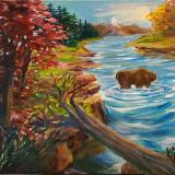 Autumn Bear landscape