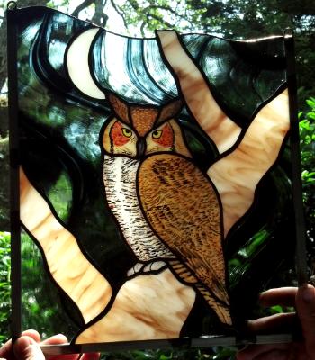 Great Horned Owl Panel Great Horned Owl Panel