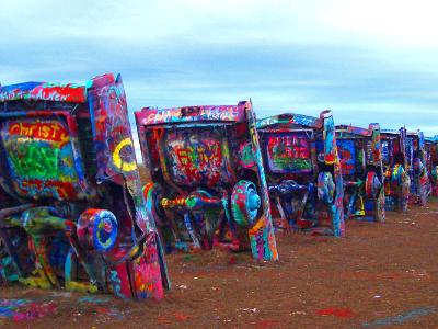 Cadillac Graffiti III (Panoramic)
