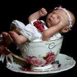 Reborn mini baby ~ Tiny 6" Teacup Baby ~ ADOPTED/SOLD