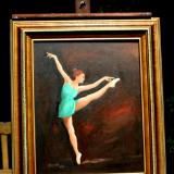 Ballerina in green