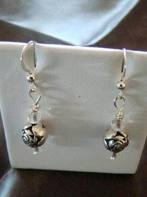 #9 Sterling and crystal #9 Sterling and crystal