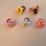 Hand made Ceramic Flower Rings with Gold or silver Buds