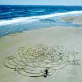 Large scale sand mandala 