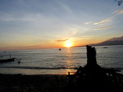 sunrise -- beach about 50 yards from our cottage