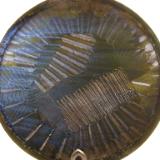 120319.A Large Textured Blue Platter