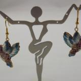 E-48 Cloissone Hummingbird Earrings