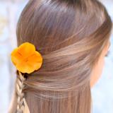 Golden Poppy Hair Clip