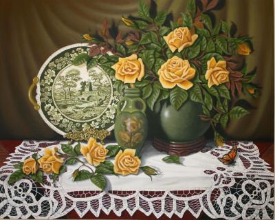 'Antique Greens' SOLD