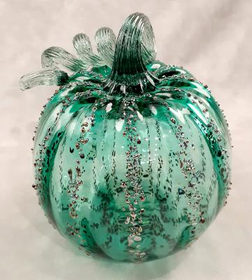 #09162523 Med Pumpkin 4'' to 5'' Silvered $55.00 #09162523 Med Pumpkin 4'' to 5'' Silvered $55.00