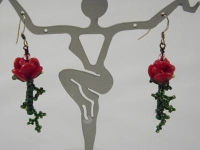 E-18 Rosebud Earrings