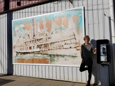 Mural "River Queen" in Keyport NJ