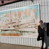 Mural "River Queen" in Keyport NJ