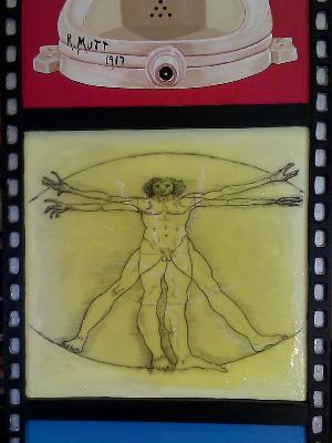 Piss Vitruvian Man