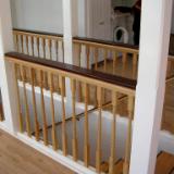 Rosewood (kokobolo) and oak balustrade with handrail Rosewood (kokobolo) and oak balustrade with handrail