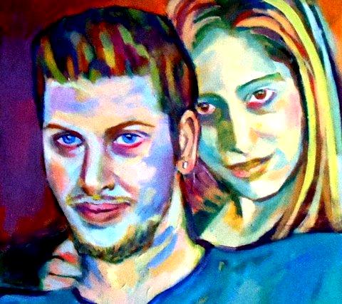 Portrait of two people