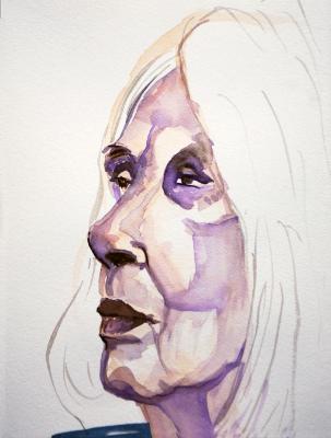 Shiela, Watercolor Profile Shiela, Watercolor Profile