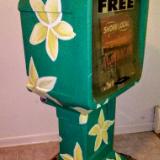Hand painted newspaper box for Shore Local, NJ