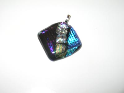 Multiple Dichroic Glass on Black Glass Multiple Dichroic Glass on Black Glass