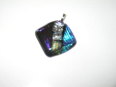 Multiple Dichroic Glass on Black Glass