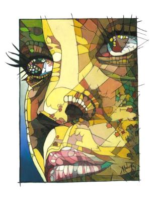 3/4 African Face 3/4 African Face