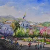 The Presidential Palace in Quito, 35cm x 50cm, 2017