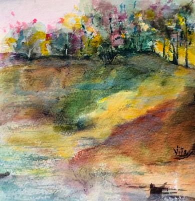 Follow The Yellow Brick Road - Watercolor on Paper Follow The Yellow Brick Road - Watercolor on Paper