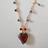 Vintage look small heart locket