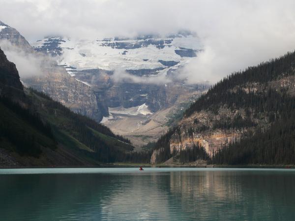 Boating on Lake Louise