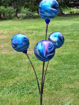 #05092601 four ball garden sculpture 50'' H X 19''W $275.00 #05092601 four ball garden sculpture 50'' H X 19''W $275.00