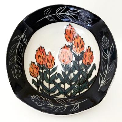 Indian Paintbrush Flowers Bowl Indian Paintbrush Flowers Bowl