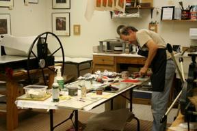 Studio space at Black Dog Press