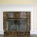 Custom fireplace and granite Custom fireplace and granite