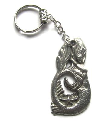 Mermaid Keyring keychain original artisan mermaid jewelry sculpture