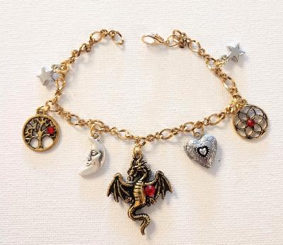 Dragon and mini locket  Bracelet