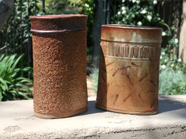 Two Textured Jars