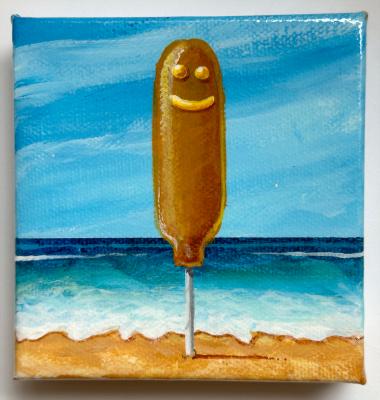 CORN DOG AT THE BEACH CORN DOG AT THE BEACH