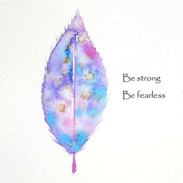 Miniature Watercolour Feather