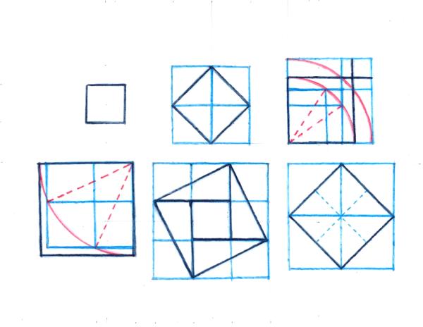 Squares 1 through 6