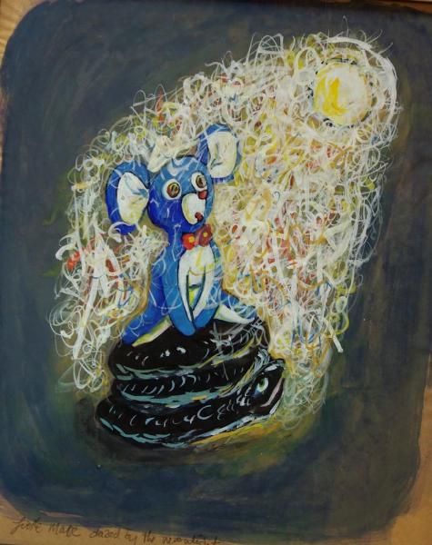 Little Mouse Dazed by the Moonlight