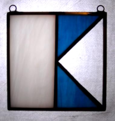 Nautical flag 4" sun catcher A Nautical flag 4" sun catcher A