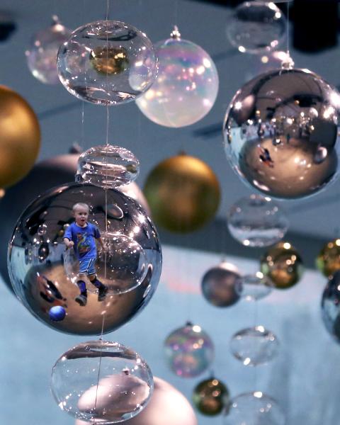 C in a Bubble, original artwork of your child in a bubble