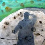 Tobemory Shadow   Terry Stevens 36x40 Acrylic  Gallery Canvas